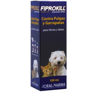 fiprokill spray contra pulgas y garrapatas para perros y gatos 100 ml
