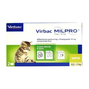 virbac milpro antiparasitario interno gatitos 0,5 2kg (2 comprimidos)