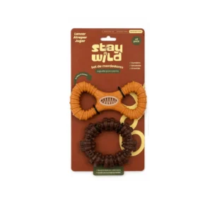 stay wild set mordedores juguete para perros x2 pack