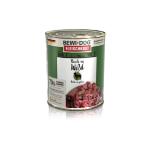 bewidog alimento hÚmedo para perros sabor venado lata 400gr