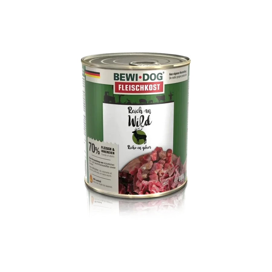 bewidog alimento hÚmedo para perros sabor venado lata 400gr bewidog alimento hÚmedo para perros sabor venado lata 400gr
