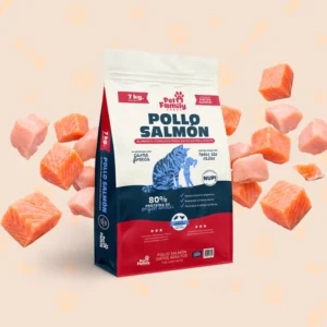 alimento gato pet family pollo samÓn 7 kg
