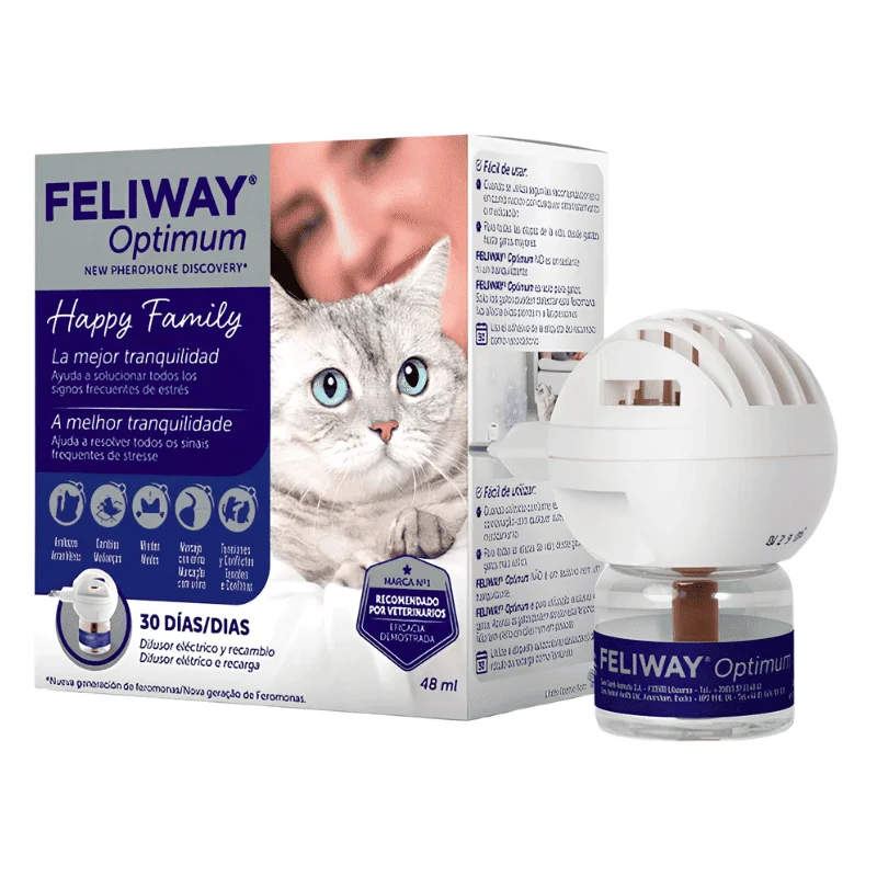 feliway optimum difusor y repuesto 48 ml feliway optimum difusor y repuesto 48 ml